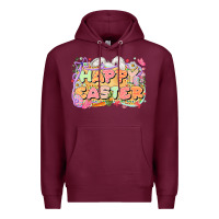 Burgundy Happy Easter Premium Hoodie - LillyAllenDesigns