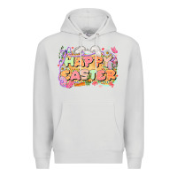 Dove Grey Happy Easter Premium Hoodie - LillyAllenDesigns