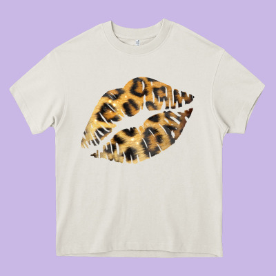Leopard Lips Heavy Core Tee Designed By Bettercallsaul