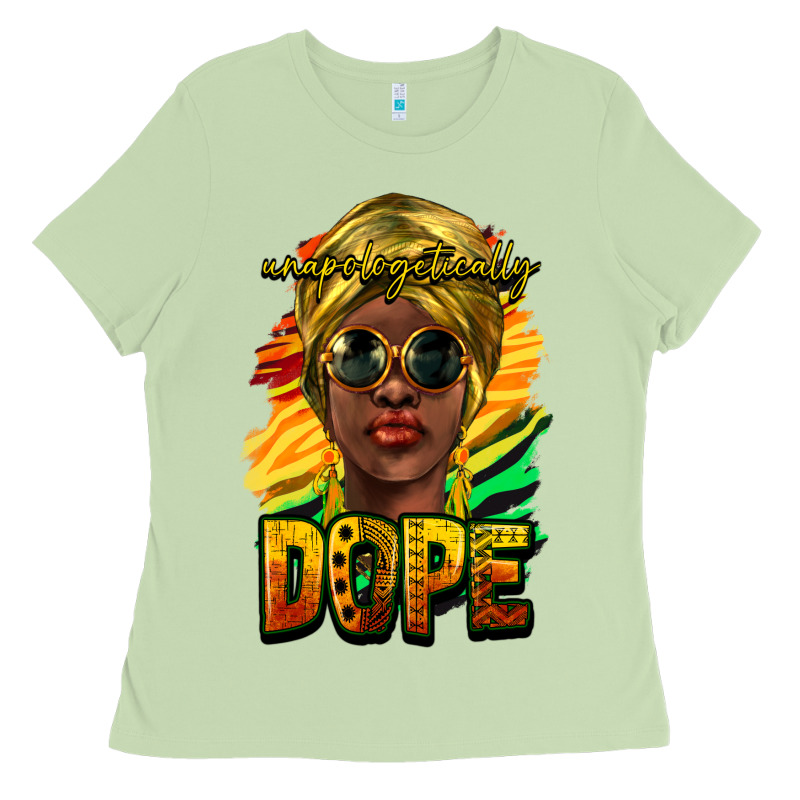 Unapologetically Dope Afro Ladies Tee by NancyCooperArtShop | Teevron