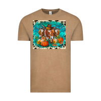 Vintage Coffee fall longhorn cows Vintage Tee - RanaPortraitStore