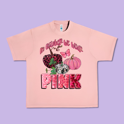 In October We Wear Pink Urban Heavy Tee Designed By Cowgirlartshop