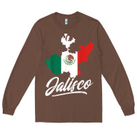 Chestnut Mexico Jalisco Mexican Flag Gift Long Sleeve Tee - trangStudio