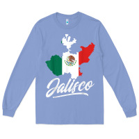 Colony Blue Mexico Jalisco Mexican Flag Gift Long Sleeve Tee - trangStudio