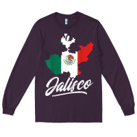 Plum Mexico Jalisco Mexican Flag Gift Long Sleeve Tee - trangStudio