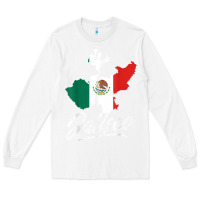 White Mexico Jalisco Mexican Flag Gift Long Sleeve Tee - trangStudio