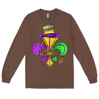 Chestnut fleur de lis Long Sleeve Tee - OliviaCreatesArt