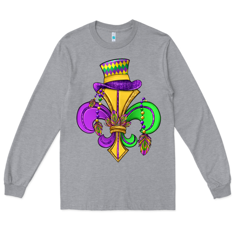 Fleur De Lis Long Sleeve Tee by OliviaCreatesArt | Teevron