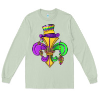 Matcha fleur de lis Long Sleeve Tee - OliviaCreatesArt