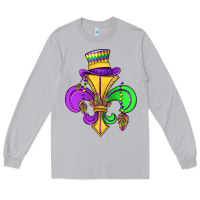 Moon Dust fleur de lis Long Sleeve Tee - OliviaCreatesArt
