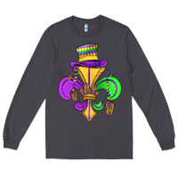 Smoke fleur de lis Long Sleeve Tee - OliviaCreatesArt