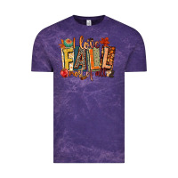 Cloud Purple i love fall most of all Vintage Tee - CowGirlArtShop