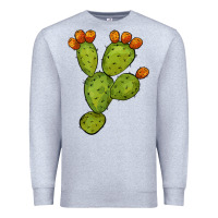 Heather Grey cactus Premium Sweatshirt - BarkalooDesign