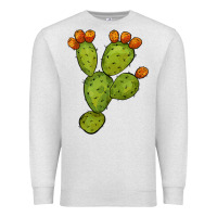 Oatmeal Heather cactus Premium Sweatshirt - BarkalooDesign