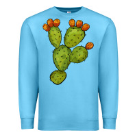 Ocean Blue cactus Premium Sweatshirt - BarkalooDesign
