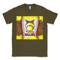 Army Green raising ballers with baseball and softball leopard tumbler tbs Classic Tee - TumblerDesignByShophia
