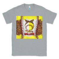 Heather Grey raising ballers with baseball and softball leopard tumbler tbs Classic Tee - TumblerDesignByShophia
