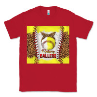 Red raising ballers with baseball and softball leopard tumbler tbs Classic Tee - TumblerDesignByShophia