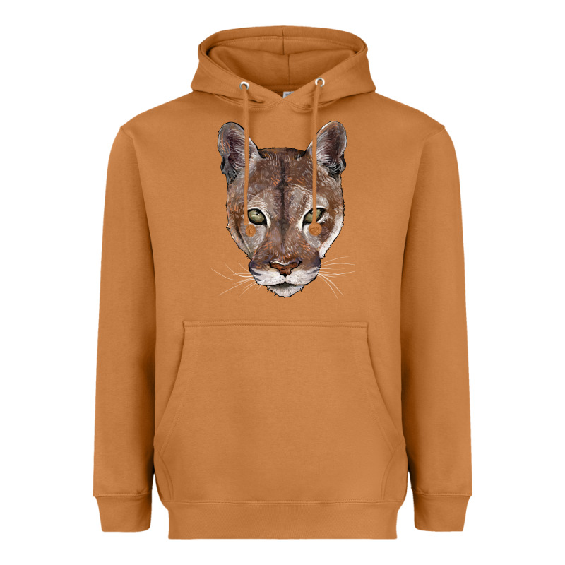 Florida Panther  Face Heavyweight Hoodie by BarkalooDesign | Teevron
