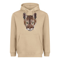 Mushroom florida panther  face Heavyweight Hoodie - BarkalooDesign