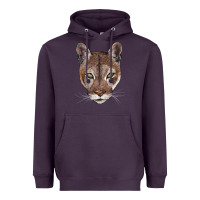 Plum florida panther  face Heavyweight Hoodie - BarkalooDesign