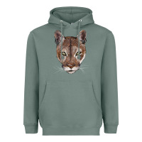 Sage florida panther  face Heavyweight Hoodie - BarkalooDesign