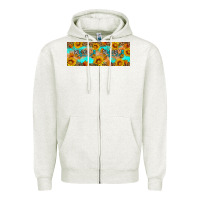 Oatmeal Heather Welcome Fall Zipper Hoodie - Artiststas