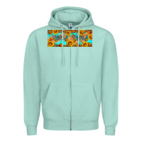 Seafoam Welcome Fall Zipper Hoodie - Artiststas
