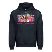 Navy western cancer  in october we wear pink coffee cups with ribbons Urban Hoodie - AdoDesignShop