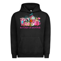 Pigment Black western cancer  in october we wear pink coffee cups with ribbons Urban Hoodie - AdoDesignShop