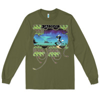 Army Green Yes Yessongs Long Sleeve Tee - trangStudio