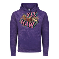 Cloud Purple Yee haw Vintage Hoodie - HowdyJamesFarm