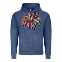 Vintage Denim Yee haw Vintage Hoodie - HowdyJamesFarm