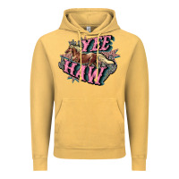 Vintage Mustard Yee haw Vintage Hoodie - HowdyJamesFarm