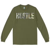 Army Green Hustle 100 Dollar Bill Christmas Gift entrepreneur Long Sleeve Tee - trangStudio