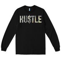 Black Hustle 100 Dollar Bill Christmas Gift entrepreneur Long Sleeve Tee - trangStudio