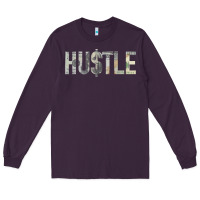 Plum Hustle 100 Dollar Bill Christmas Gift entrepreneur Long Sleeve Tee - trangStudio