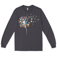 Smoke Womens Funny Dandelion Books Gift For Reading Lover Women Girls V-Neck Long Sleeve Tee - trangStudio