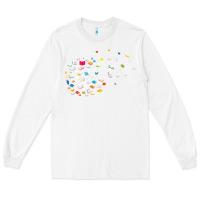 White Womens Funny Dandelion Books Gift For Reading Lover Women Girls V-Neck Long Sleeve Tee - trangStudio