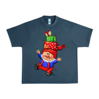 Midnight Navy cute christmas gnome Urban Heavy Tee - CowGirlArtShop