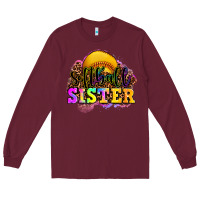 Burgundy softball sister Long Sleeve Tee - OliviaCreatesArt