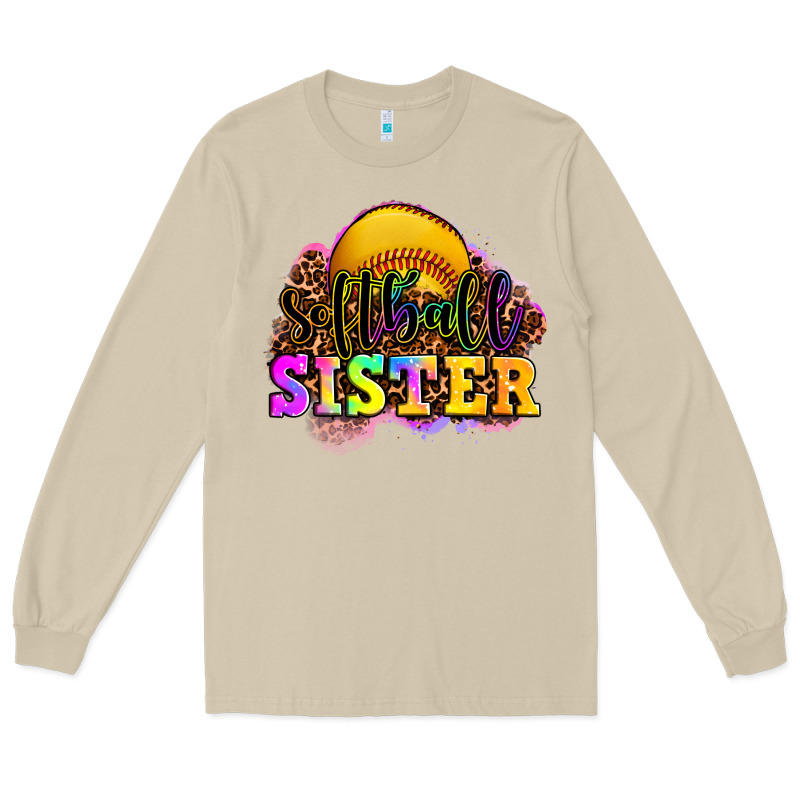 Softball Sister Long Sleeve Tee by OliviaCreatesArt | Teevron