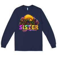 Navy softball sister Long Sleeve Tee - OliviaCreatesArt