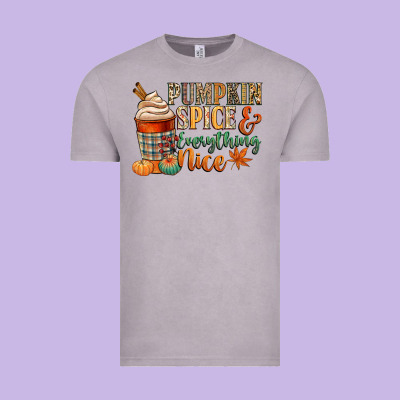 Pumpkin Spice And Everything Nice Vintage Tee Designed By Cowgirlartshop