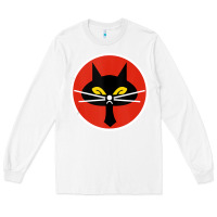 White black cat squadron taiwanese u 2 spy plane emblem gift tank top Long Sleeve Tee - trangStudio