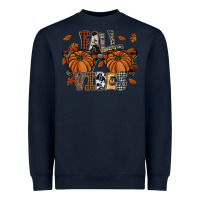 Navy fall vibes Heavyweight Sweatshirt - SublimationCraftShop