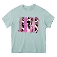 Arona Purple Glitter Cowhide Pattern Brushstrokes Heavy Core Tee - Bettercallsaul