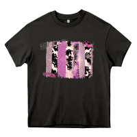 Asphalt Purple Glitter Cowhide Pattern Brushstrokes Heavy Core Tee - Bettercallsaul