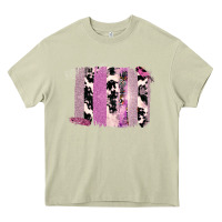 Mossy Purple Glitter Cowhide Pattern Brushstrokes Heavy Core Tee - Bettercallsaul