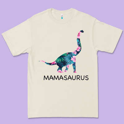Mamasaurus Dinosaur Premium Tee Designed By Bettercallsaul